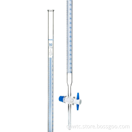 High-Quality Borosilicate 3.3 Glass Burette for Acid-Base Titration: CE ISO Certified